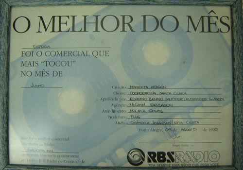 Comercial do mês