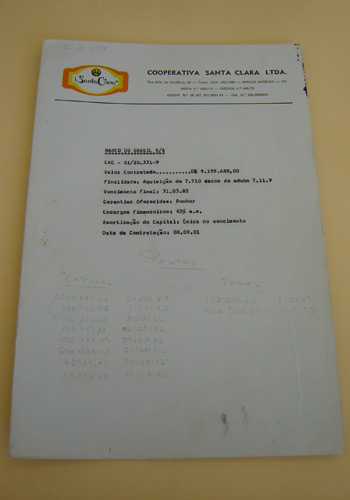 Financiamento de sacos de adubo