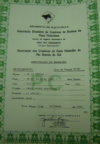 Registro de Certificação