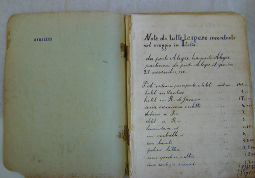 Caderno de viagem Fausto Breda