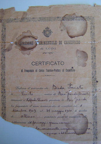Certificado do curso de Fausto Breda