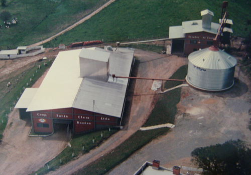 Vista aérea fábrica de rações